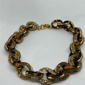 J. Crew Glittery Tortoise Chain Necklace